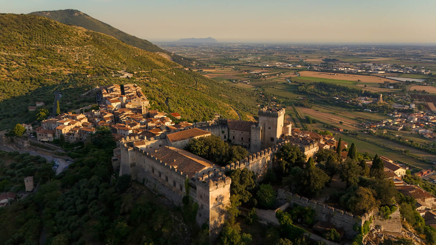 Tramonto a Sermoneta